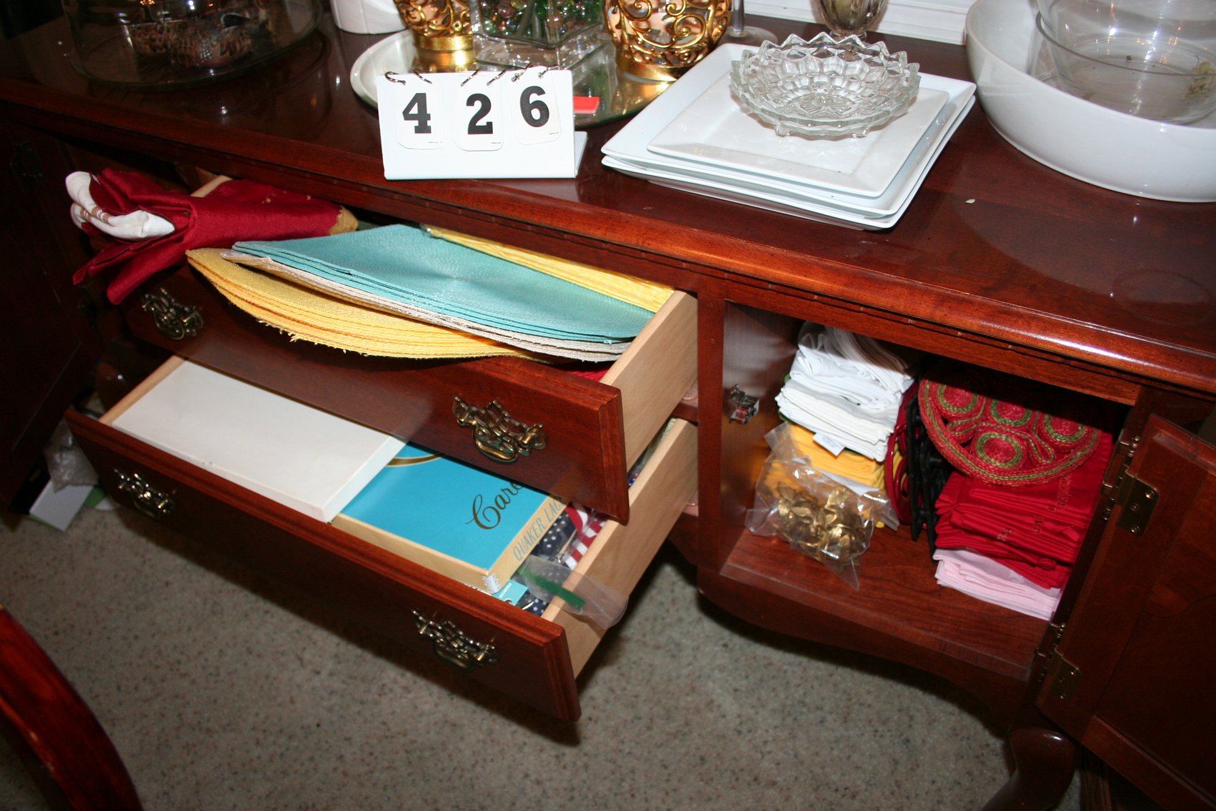 Image for Contents of Drawers In Sideboard (Only)