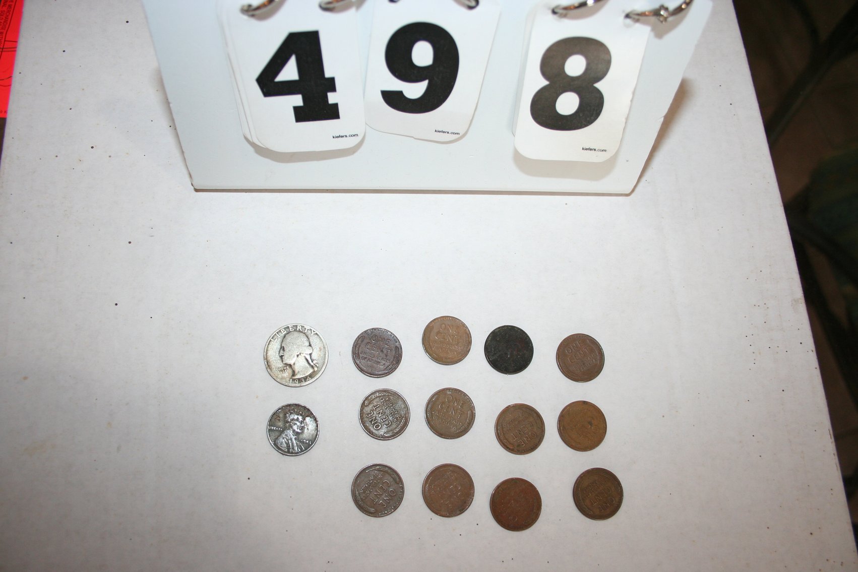 Image for Quarter 1934, Steel Penny 1943, Wheat Pennies