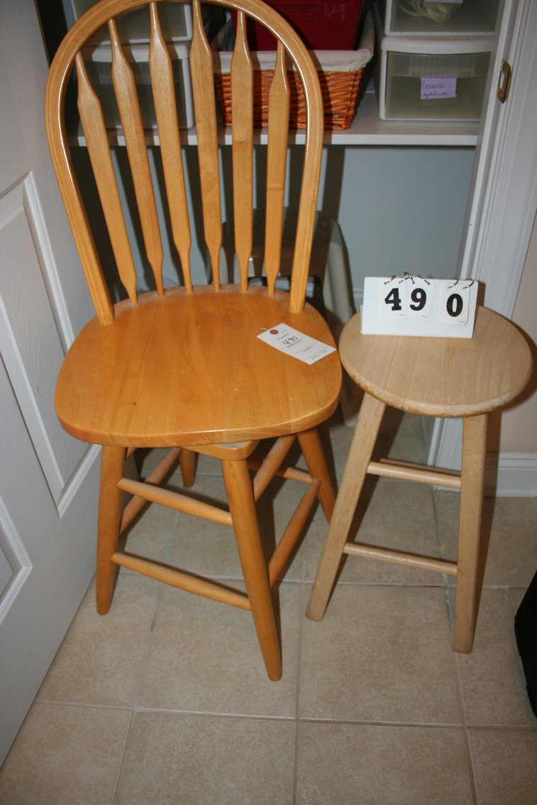 Image for Swivel Stool & Wooden Stool