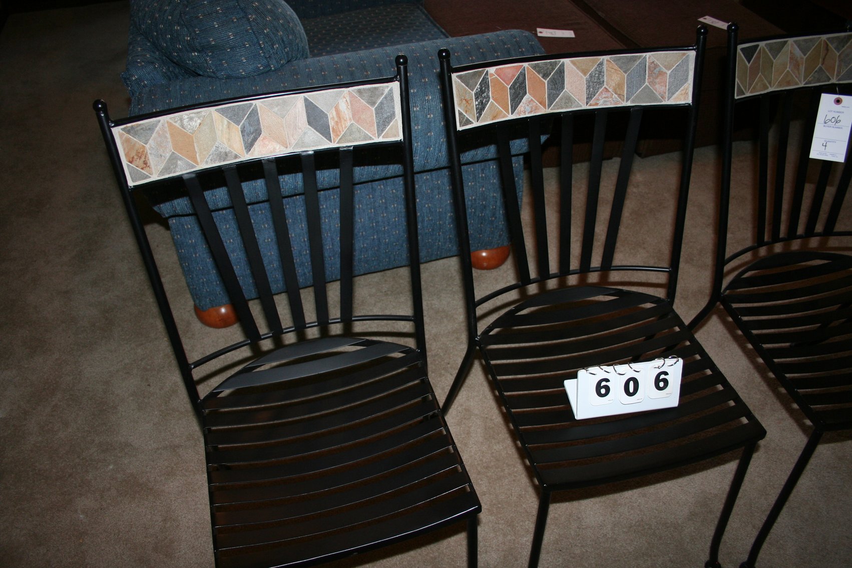 Image for Vintage Metal Chairs (4)