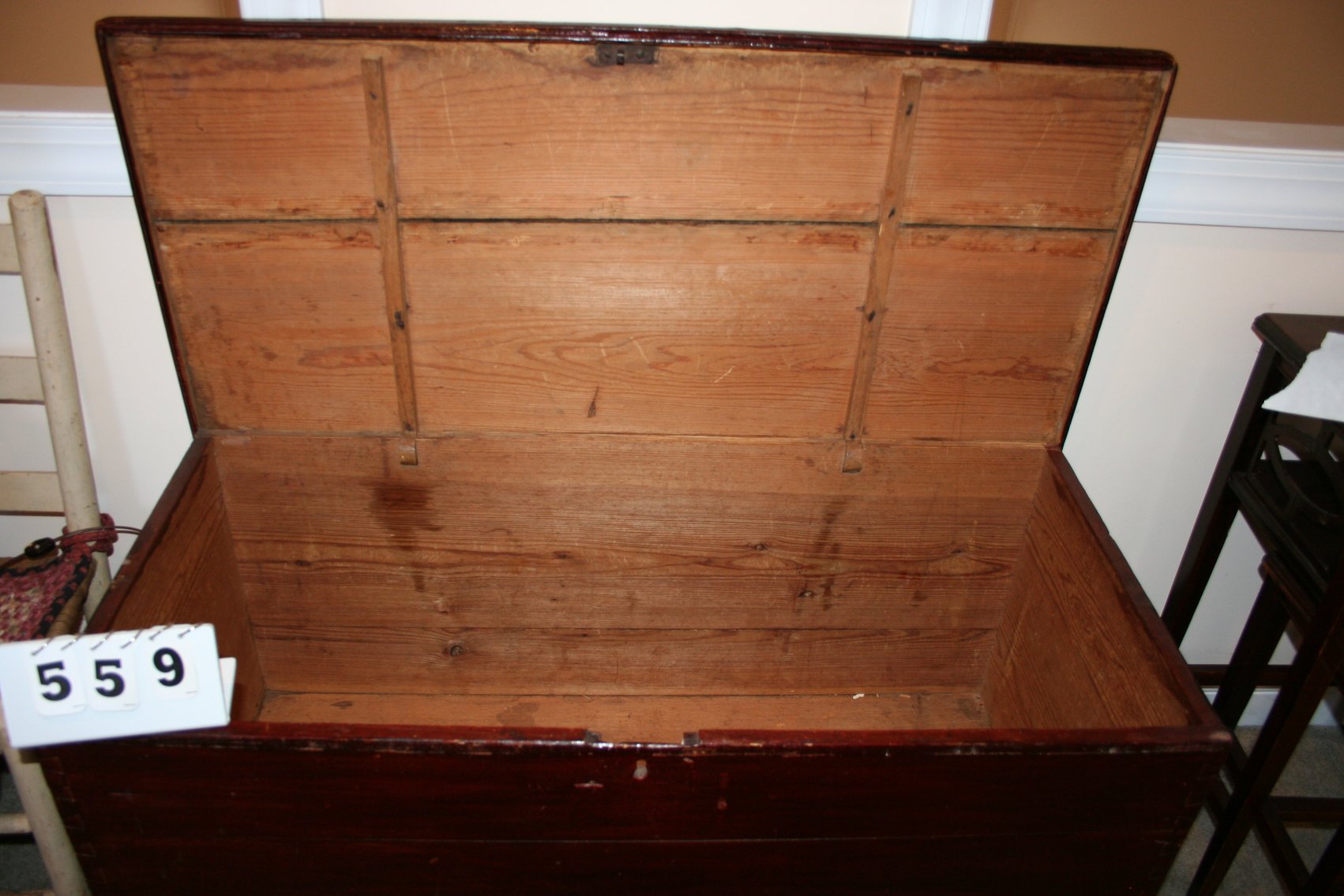 Image for Antique Dove Tail Pine Chest 43