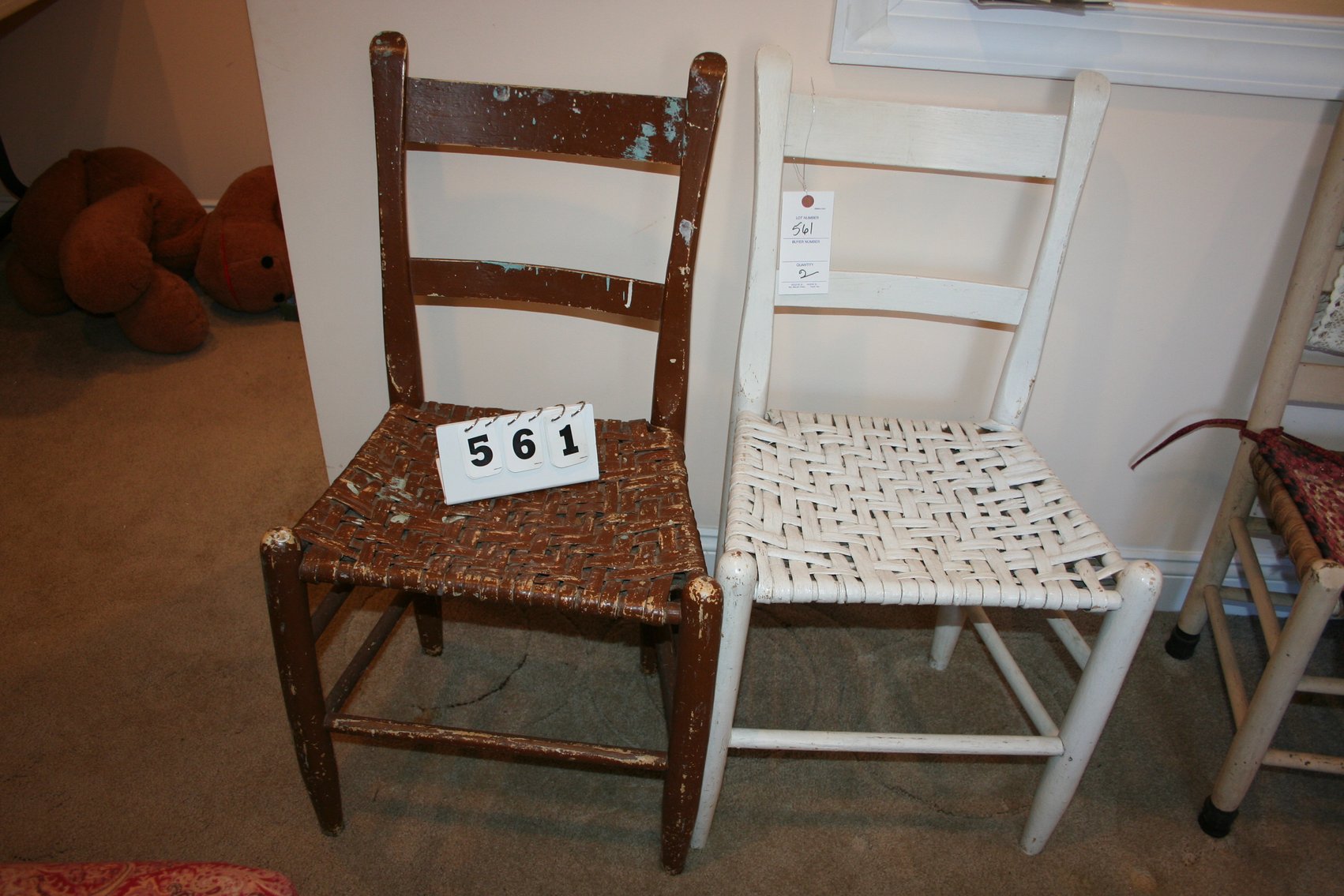 Image for 2 Ladder Back Chairs