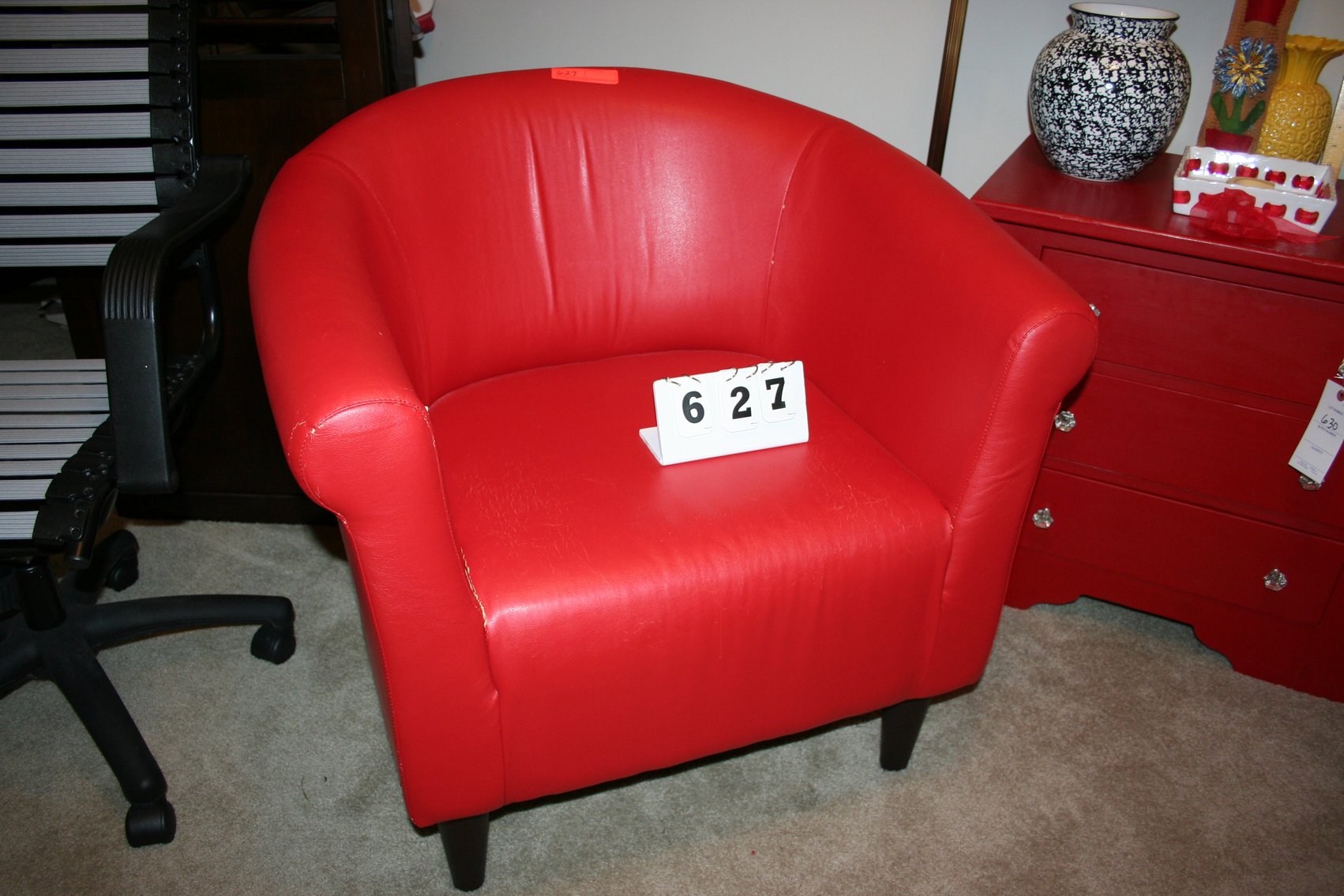 Image for Leatheret Tub Chair