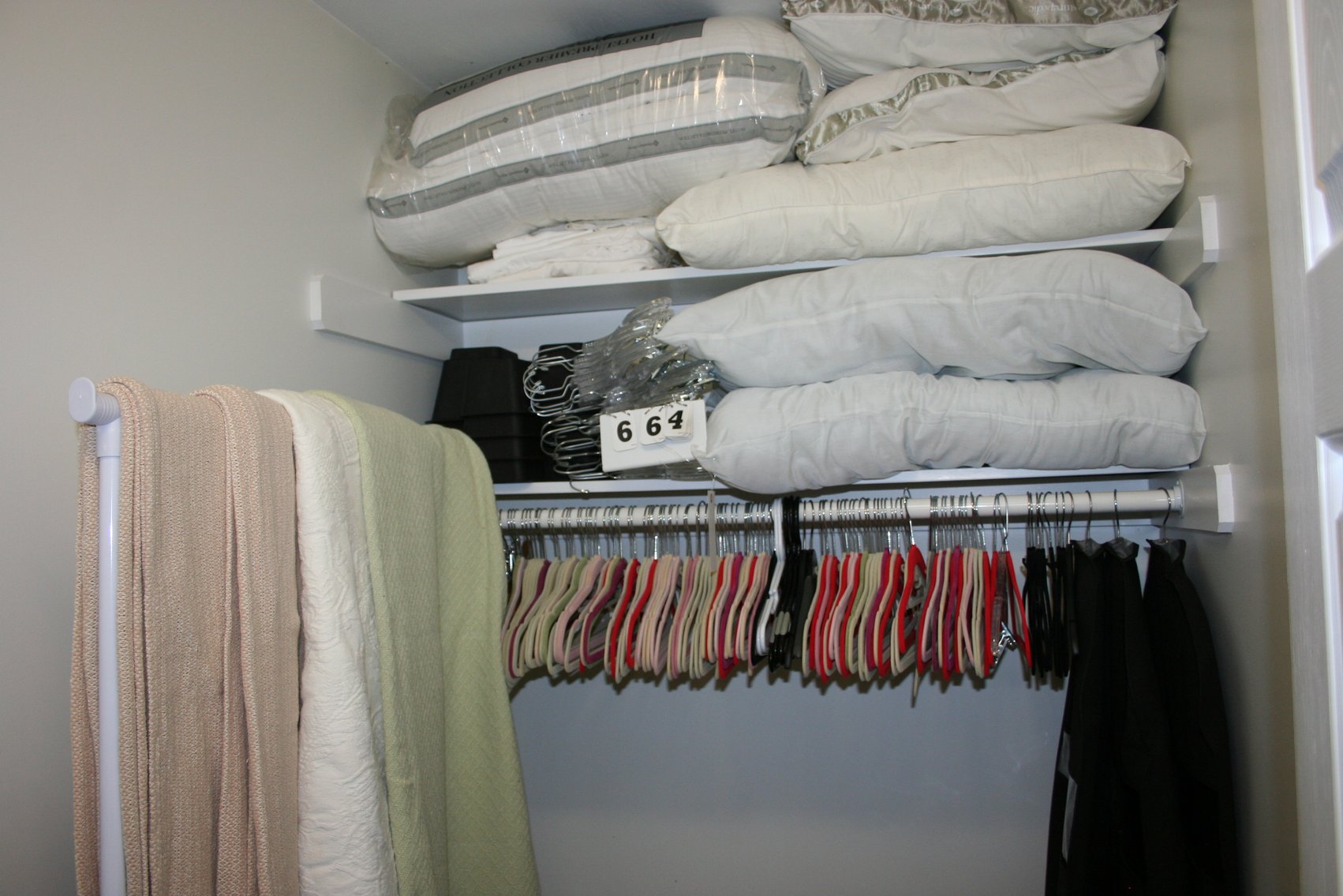 Image for Pillows, Blankets (New) Clothes Rack & Hangers
