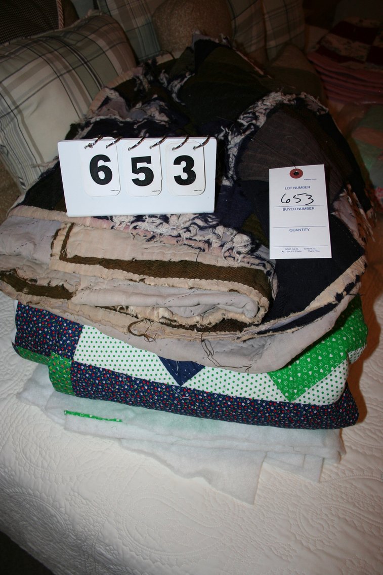 Image for Old Unfinished Quilt / Comforter