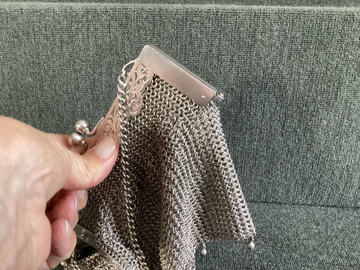 Image for German Silver Mesh Purse