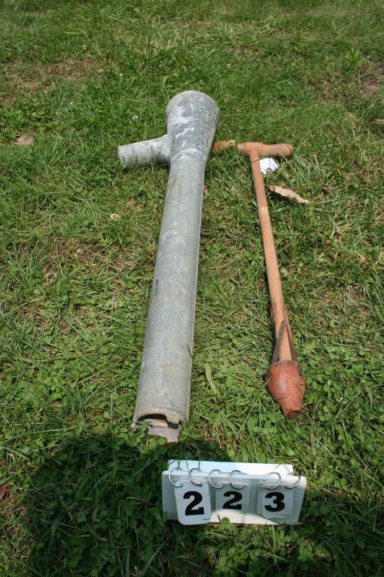 Image for Vintage Galvanized Hand Held Bilge Pump