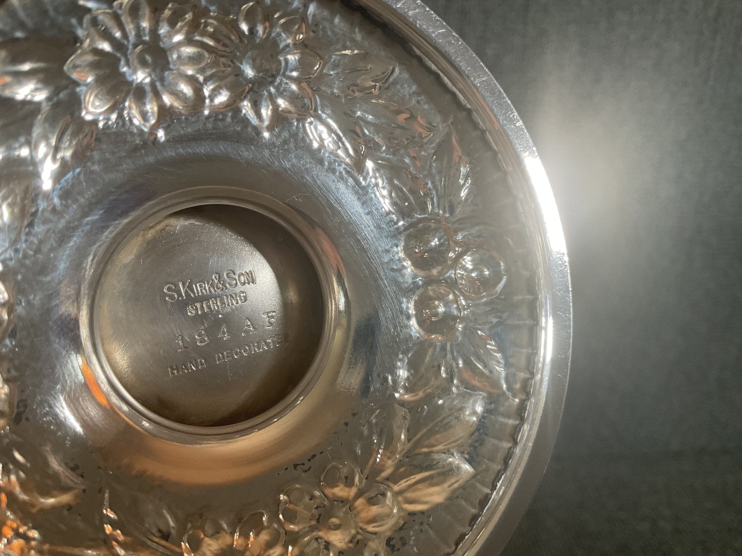 Image for S. Kirk and Son “Repousse” Sterling Silver Tea Set