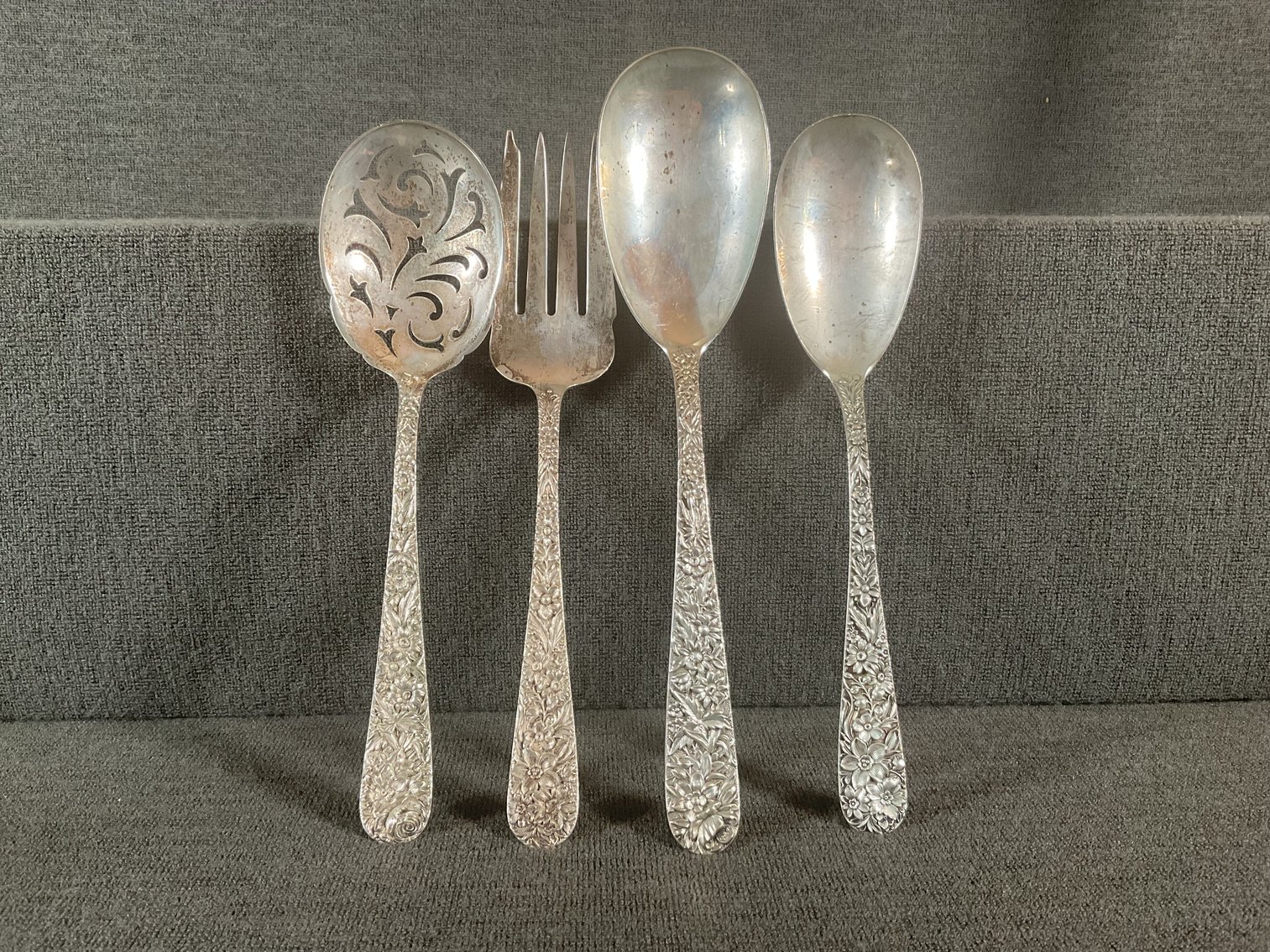 Image for S. Kirk & Son Sterling Repousse Serving Pieces