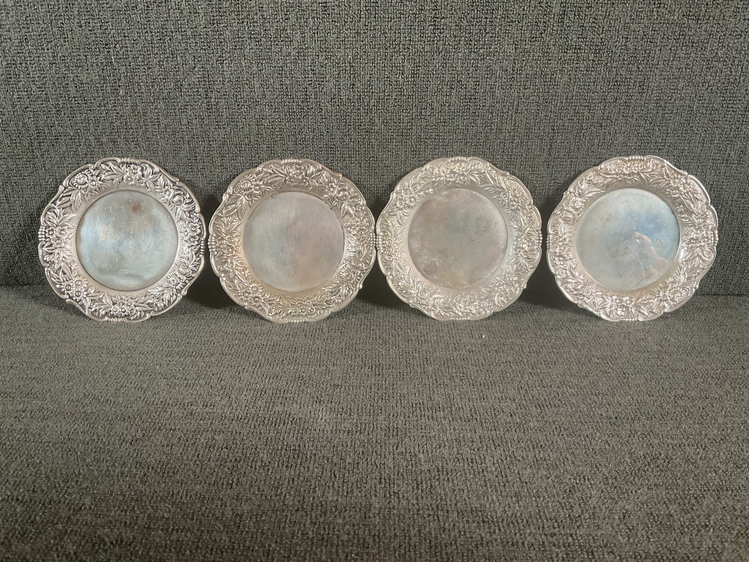 Image for S. Kirk & Son Sterling Silver Butter Pats Set of 4