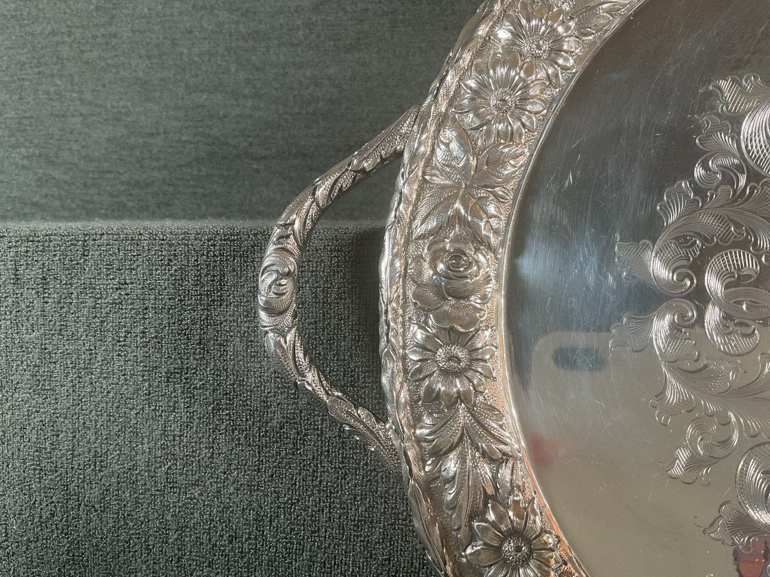 Image for S. Kirk and Son Sterling Repousse Tray