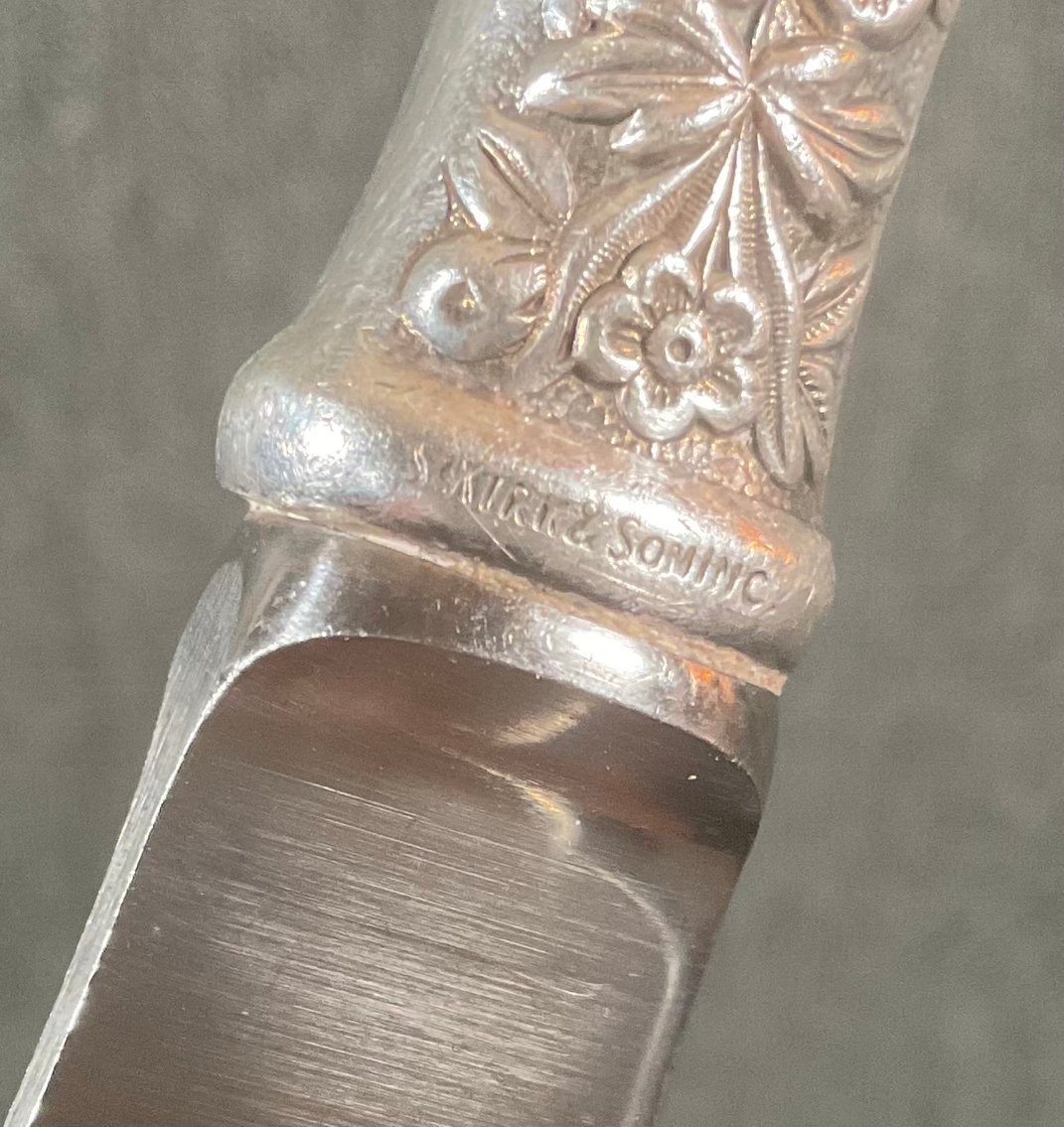 Image for S. Kirk & Son Sterling Handle Repousse Carving Set