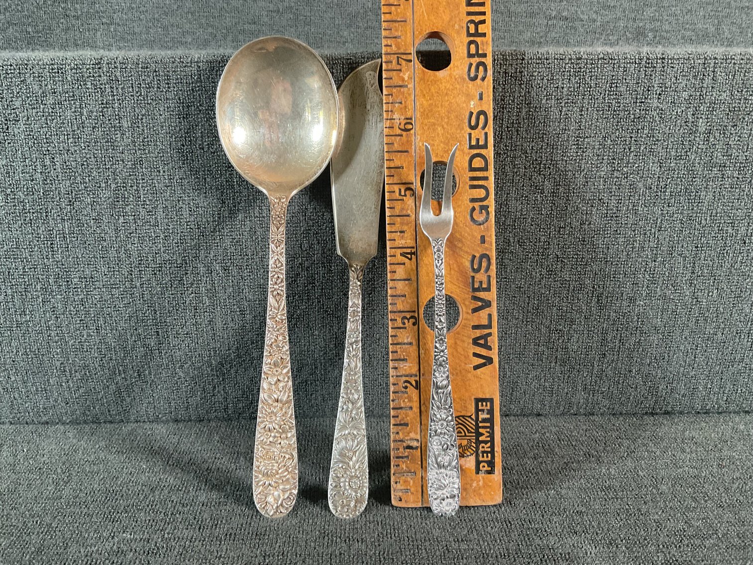 Image for S. Kirk & Son Sterling “Repousse” Serving Pieces