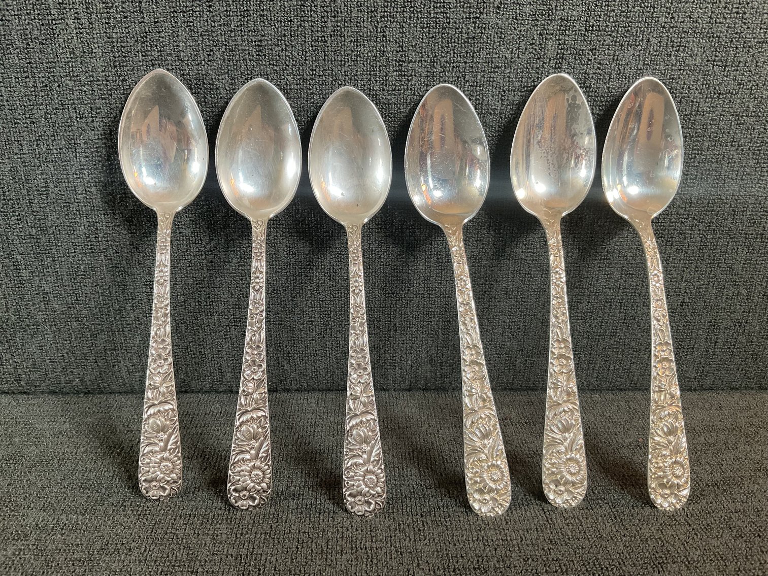 Image for S Kirk & Son “Repousse” Sterling Teaspoons
