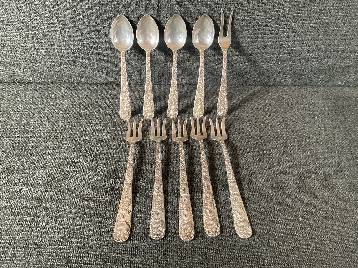 Image for S Kirk & Son “Repousse” Sterling Silver Flatware