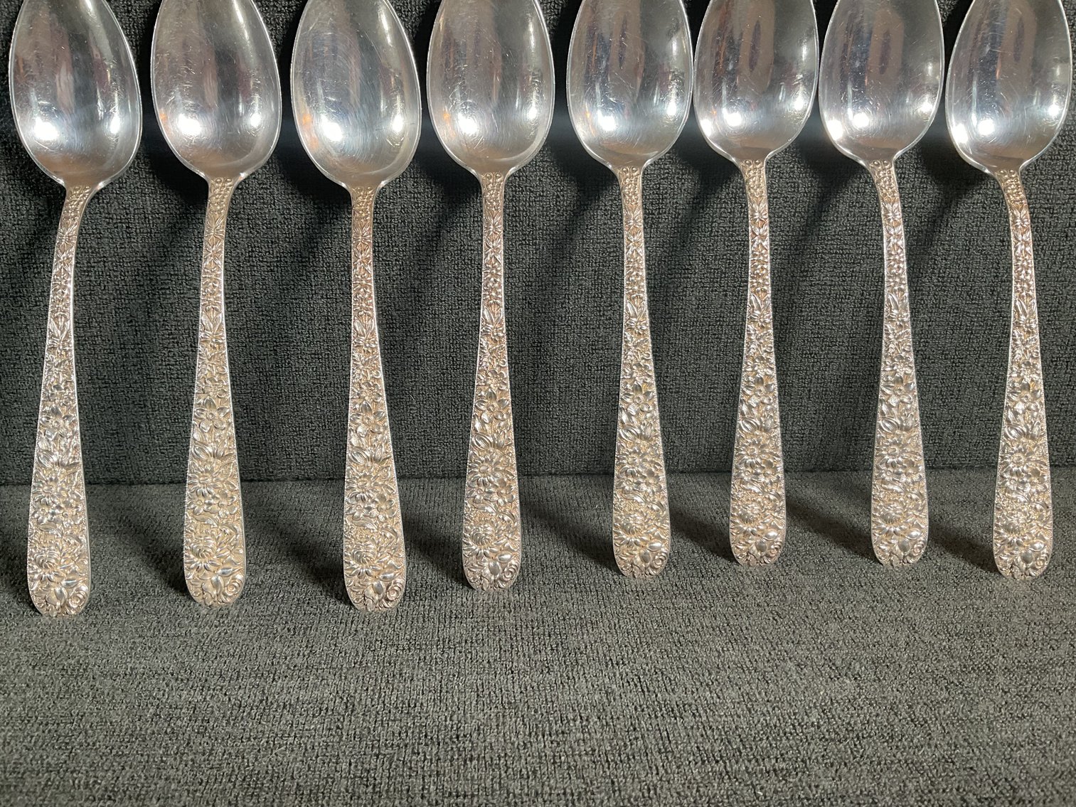 Image for S Kirk & Son “Repousse” Soup Spoons
