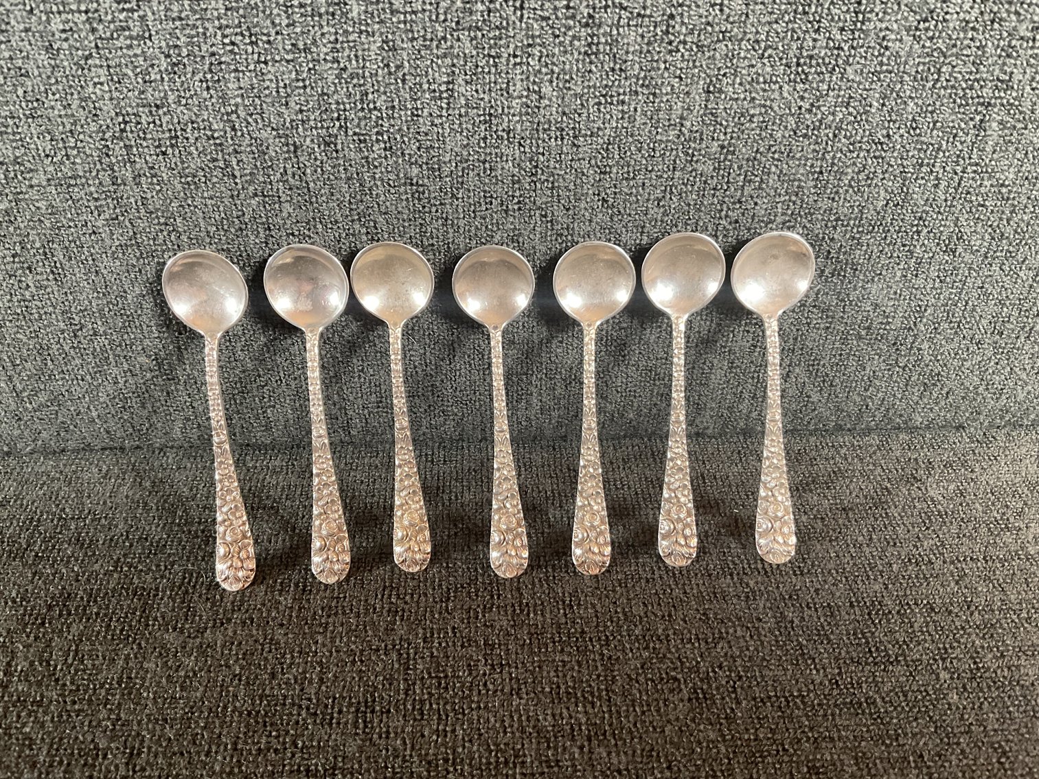 Image for Stieff “Rose” Sterling Salt Spoons