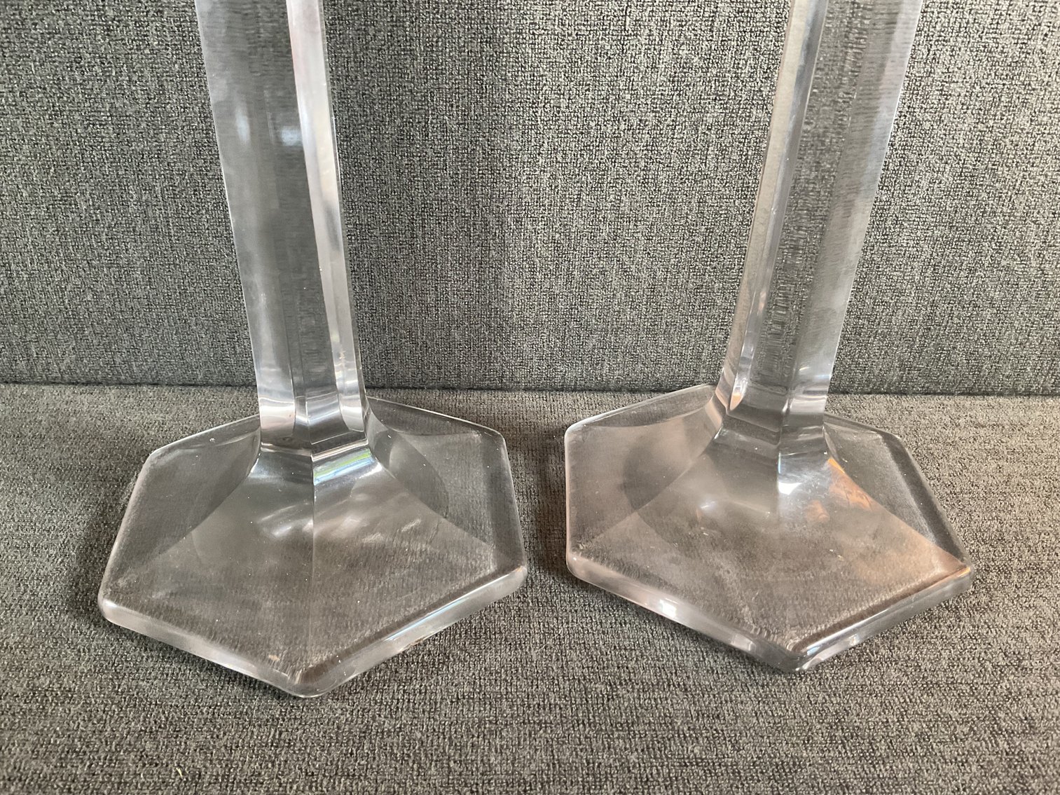 Image for Crystal Candlesticks - Likely Heisey