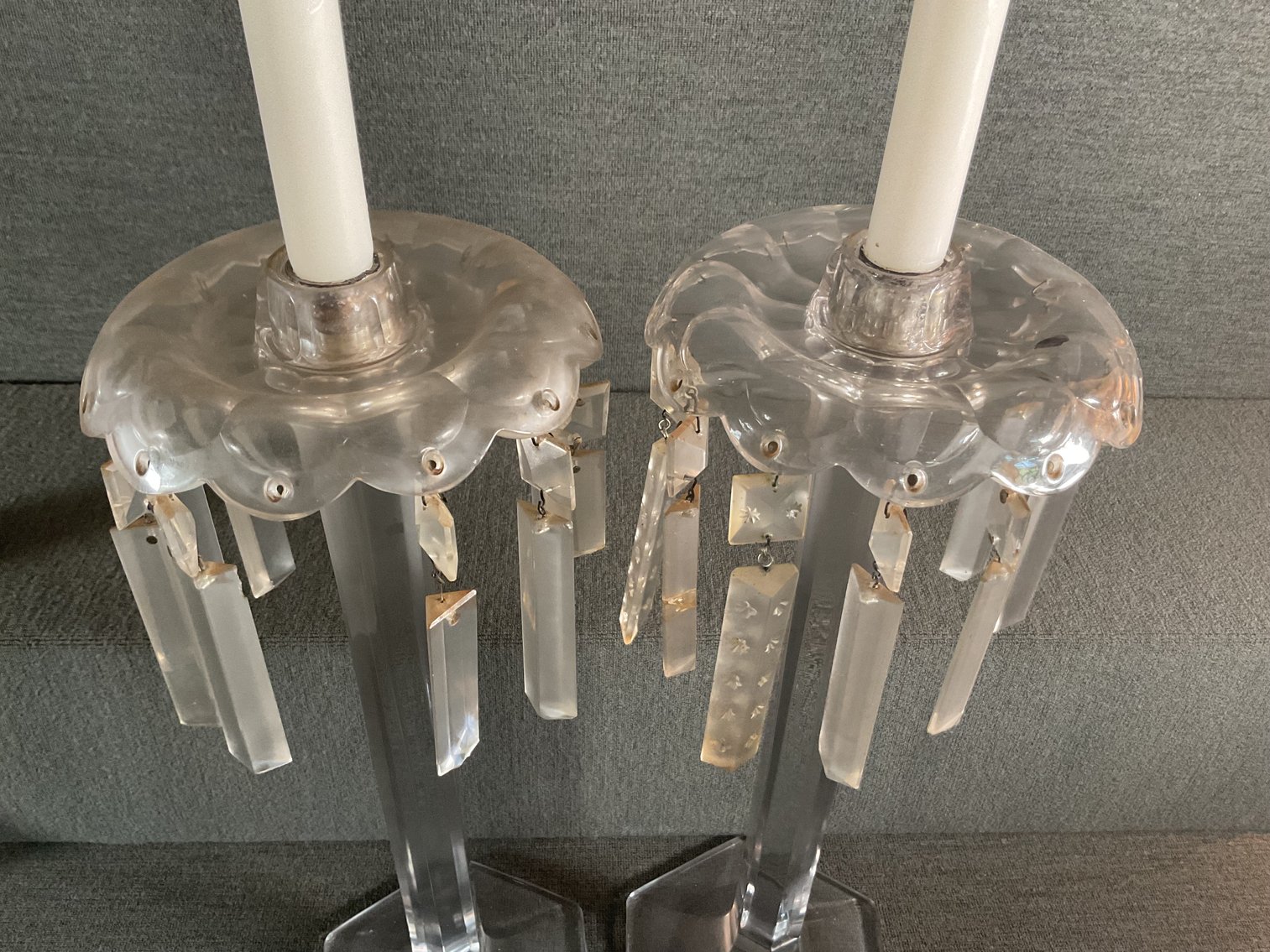 Image for Crystal Candlesticks - Likely Heisey