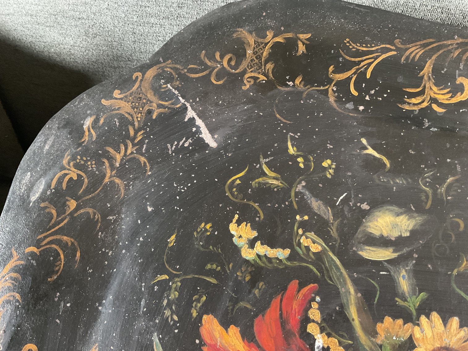 Image for Magnificent Tole Painted Tray