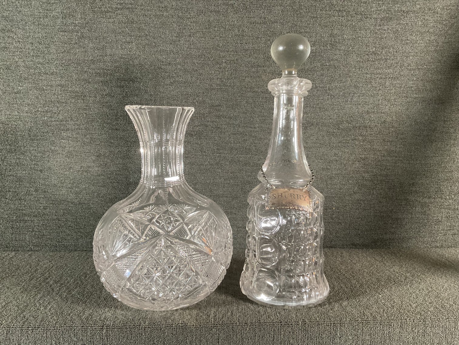 Image for Decanter w/ Sterling Label & Water Bottle