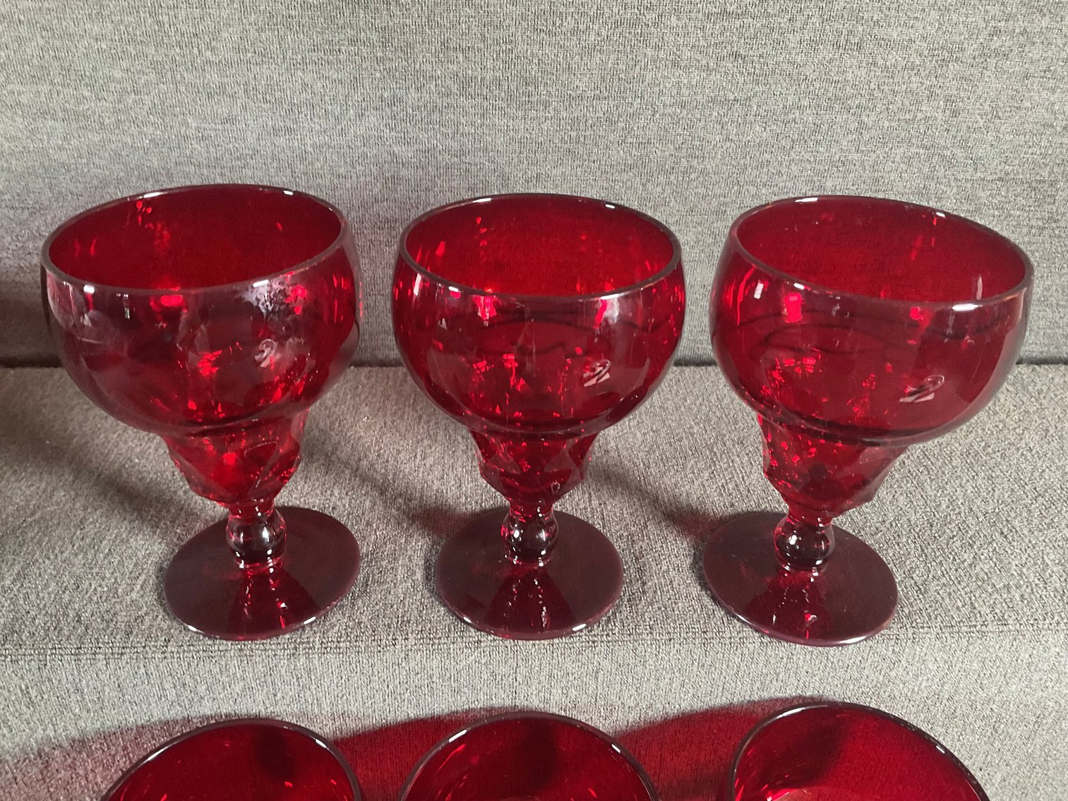 Image for Fenton Georgian Red Goblets