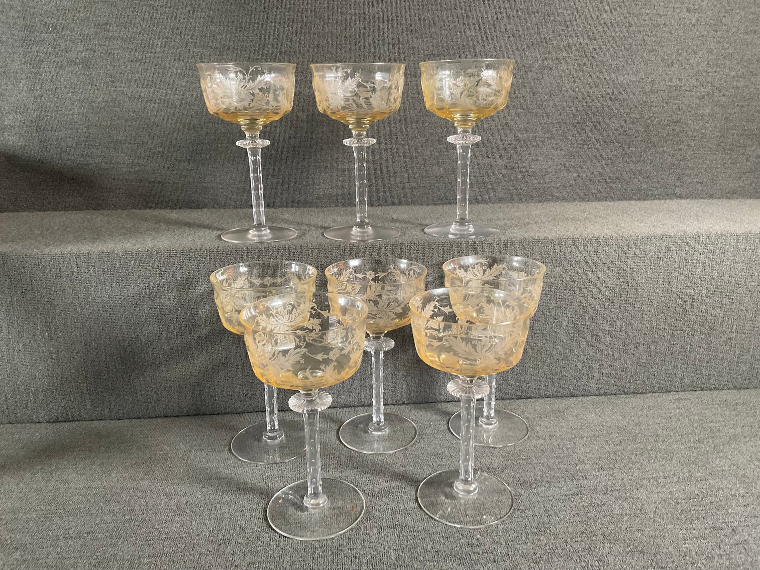 Image for Tiffin Cadena Crystal Stemware Yellow Bowl