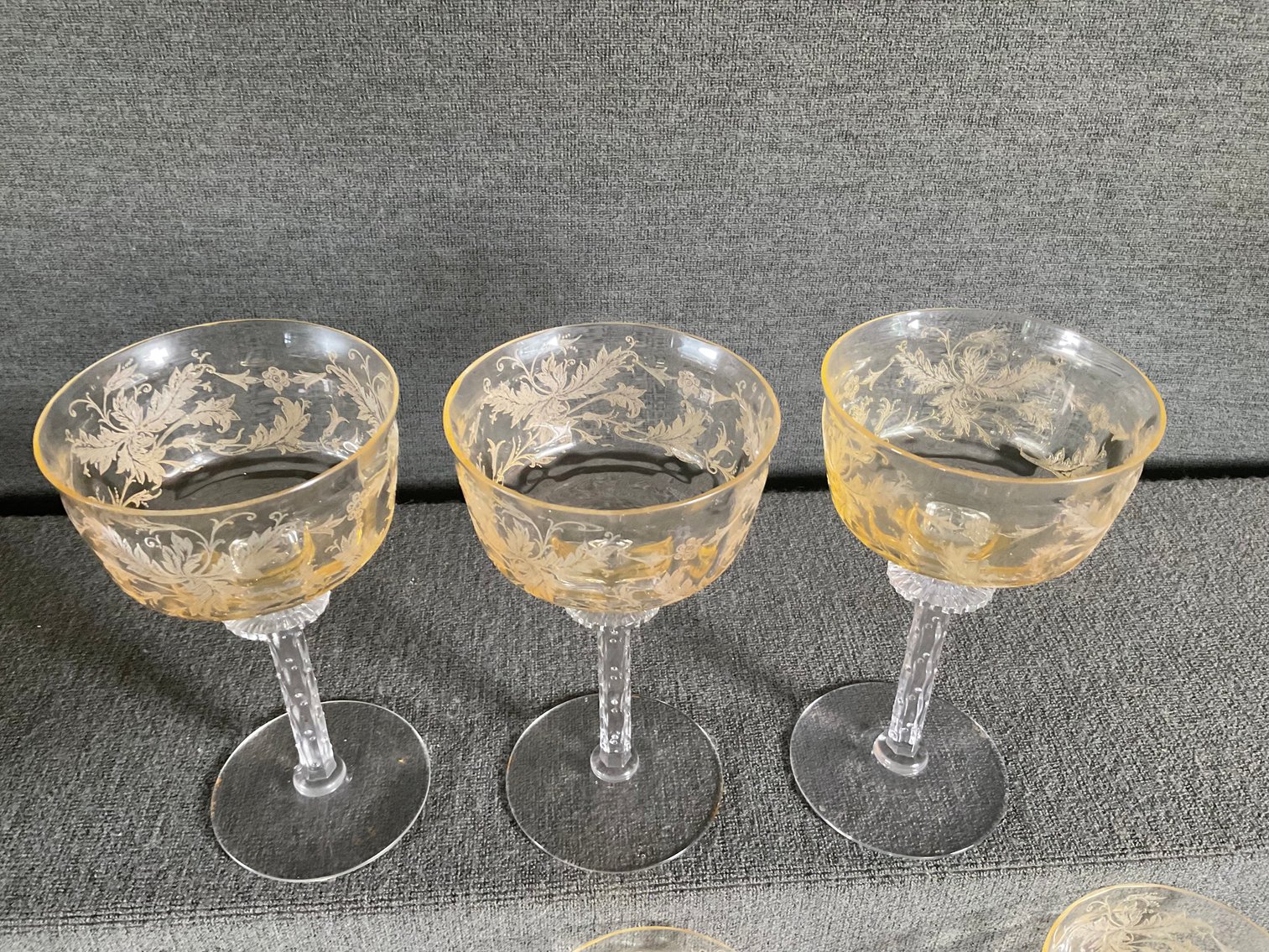 Image for Tiffin Cadena Crystal Stemware Yellow Bowl