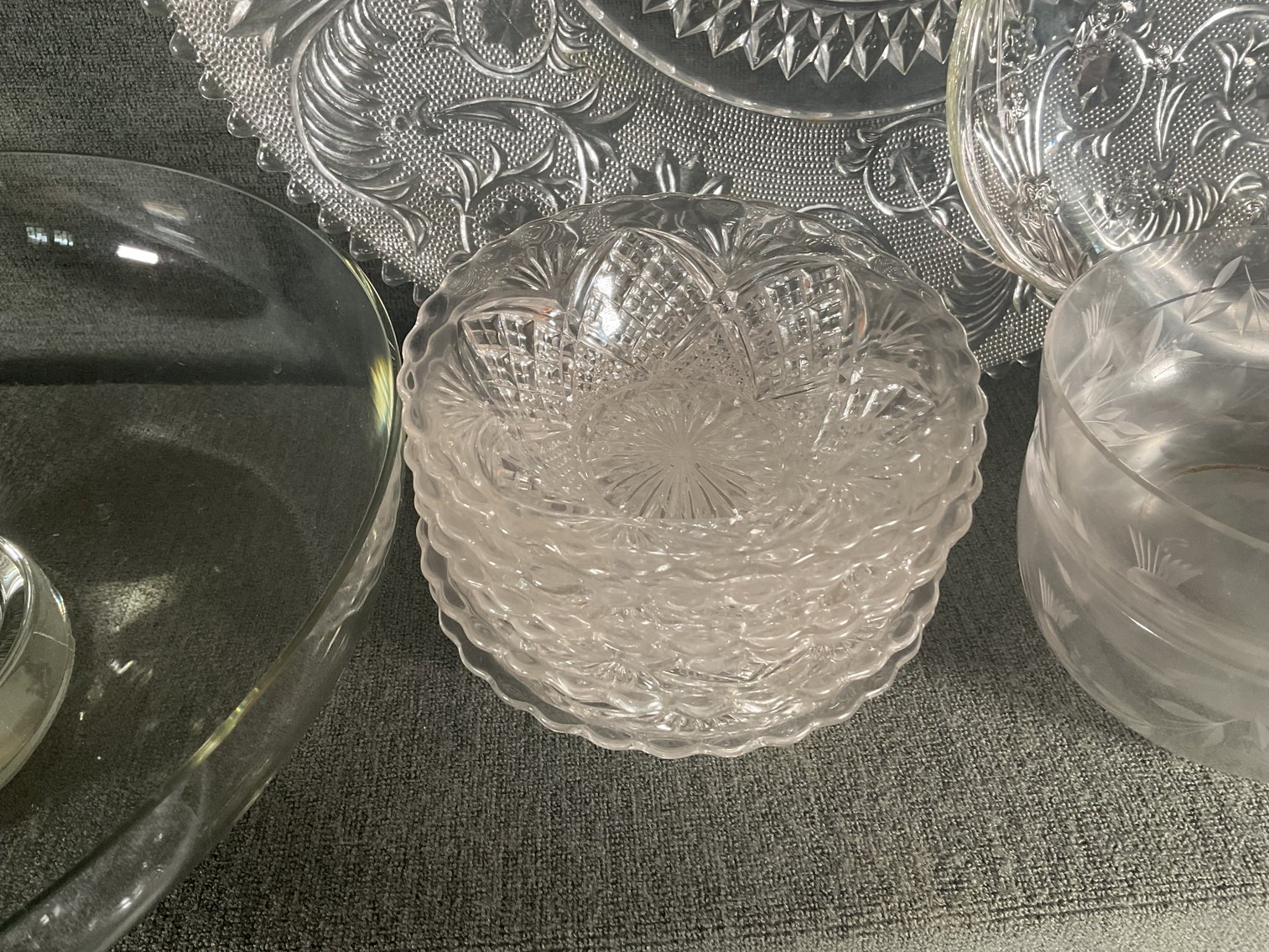 Image for Pressed Glass & Crystal Lot