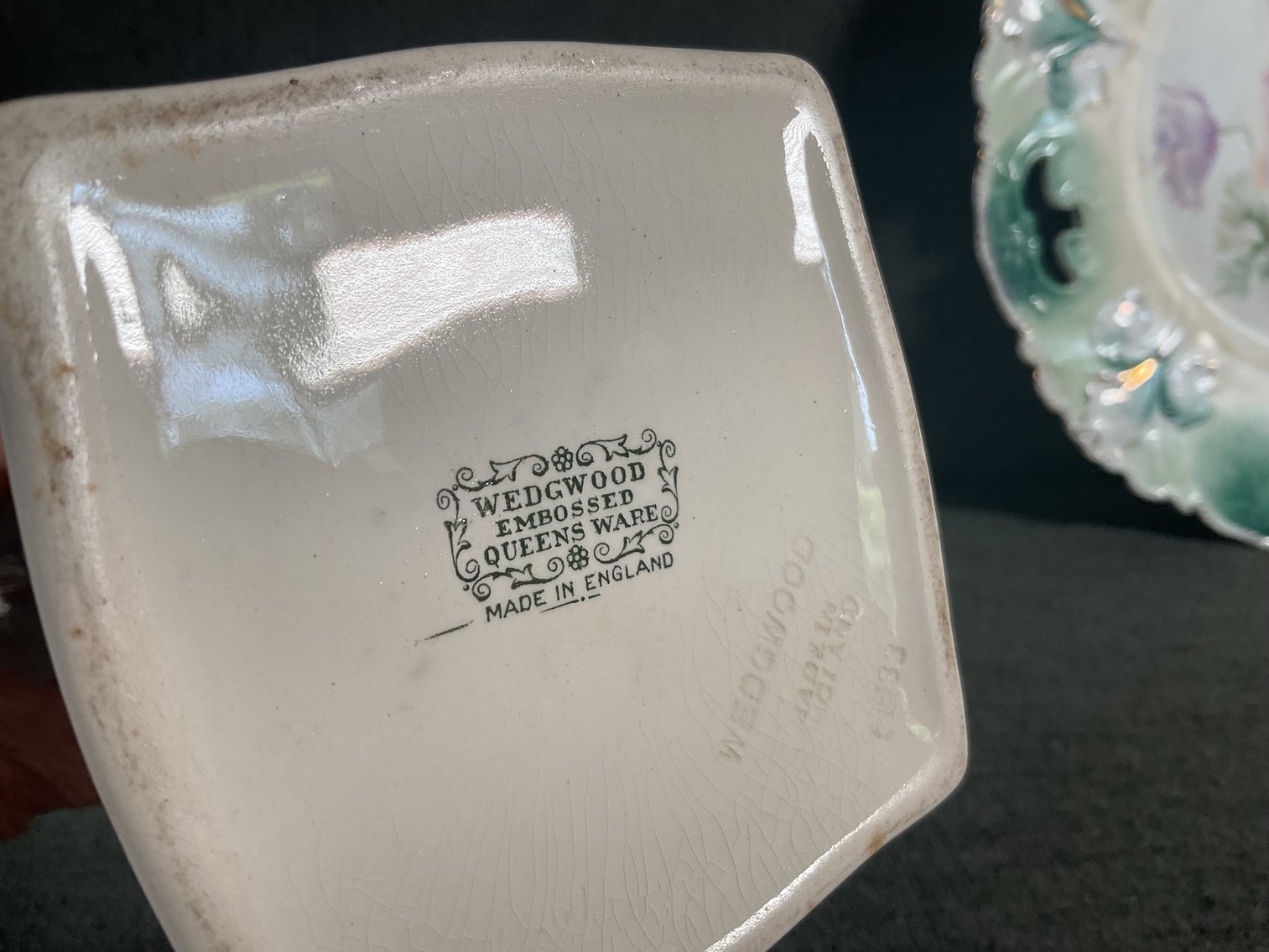 Image for Wedgwood Queensware Vase and RS Prussia Plate