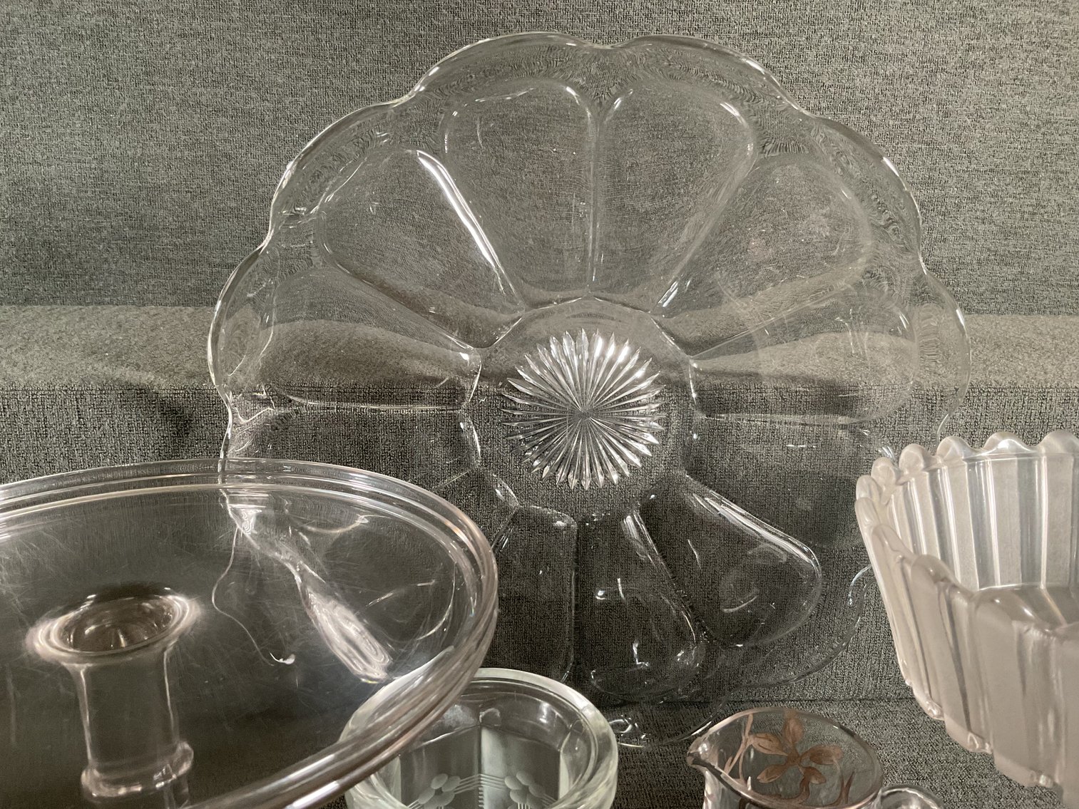 Image for Heisey Round Platter and More