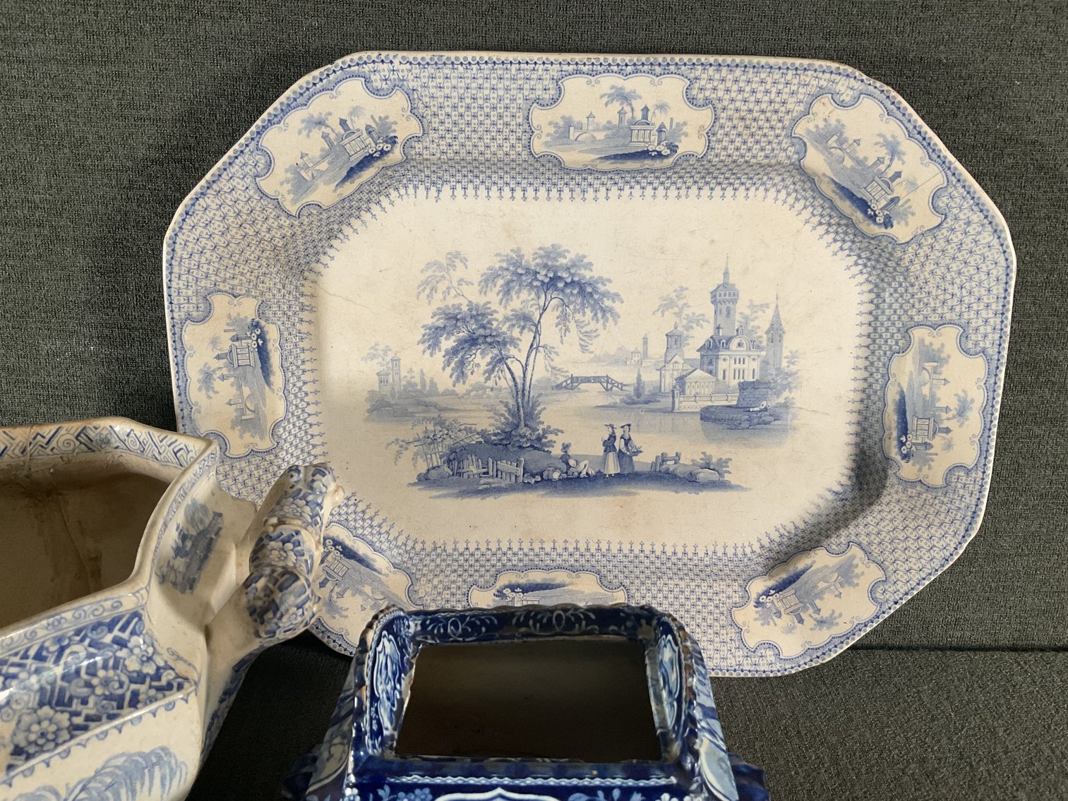 Image for Large But Damaged English Transfer Ware