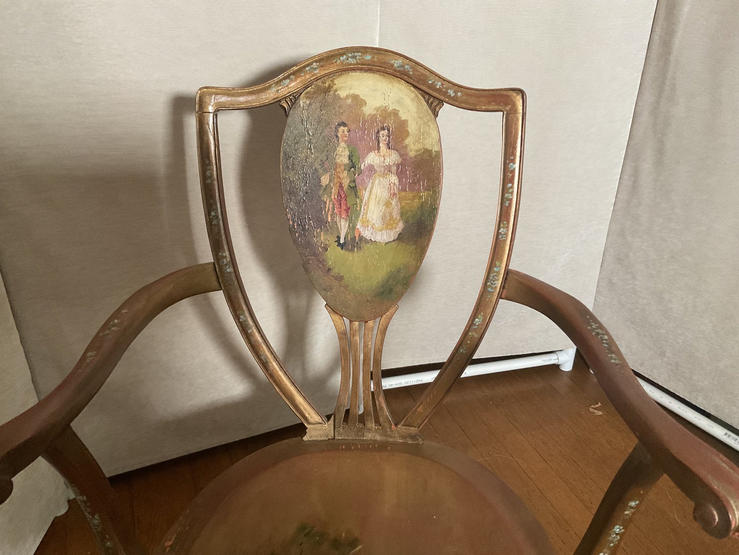 Image for Antique Gilt Ladies Rocking Chair