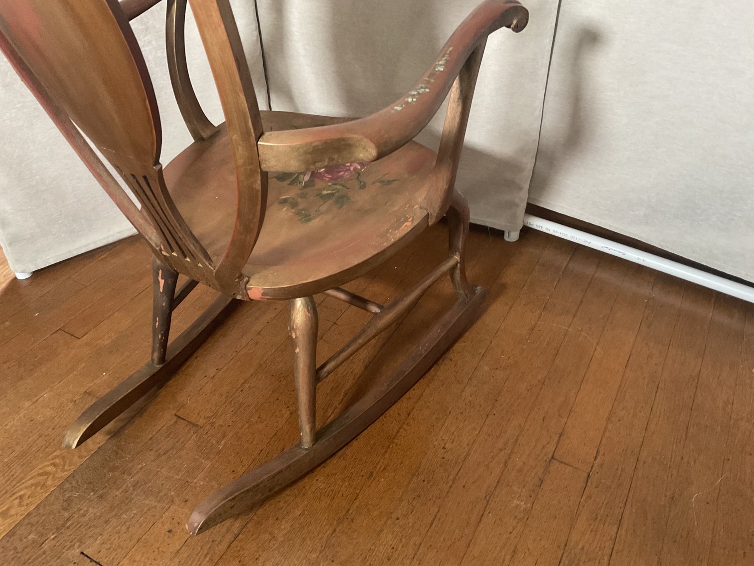 Image for Antique Gilt Ladies Rocking Chair