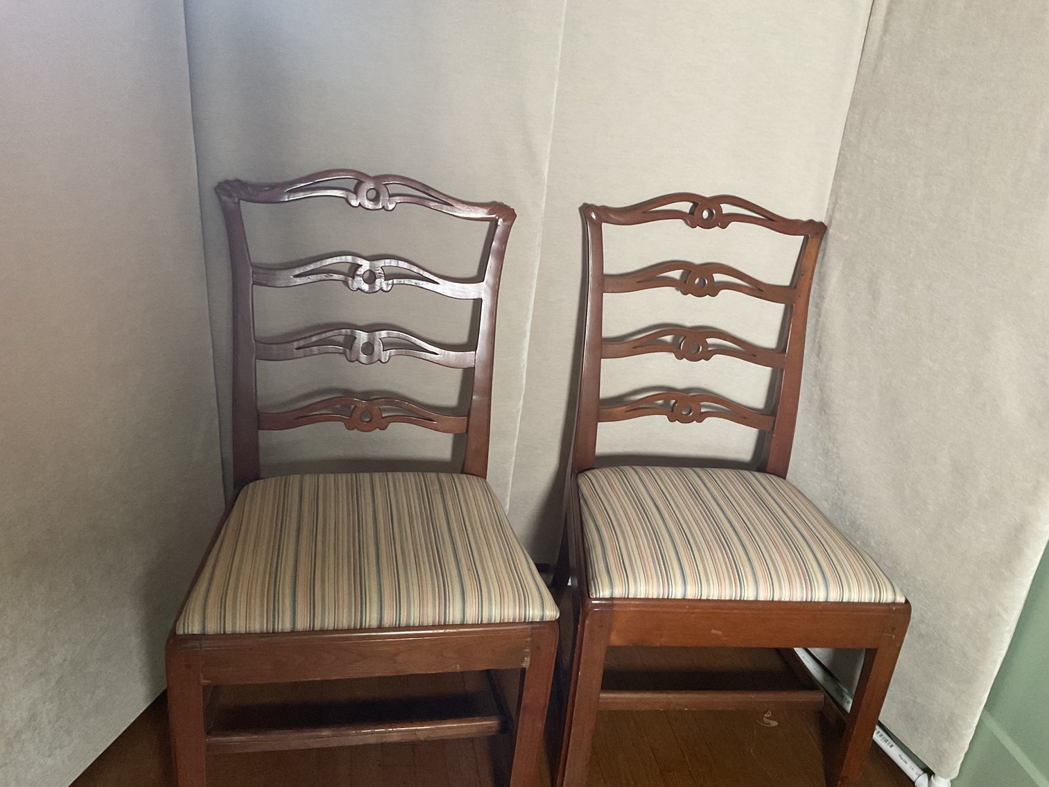 Image for Pair of Centennial Chippendale Ribbon Back Chairs