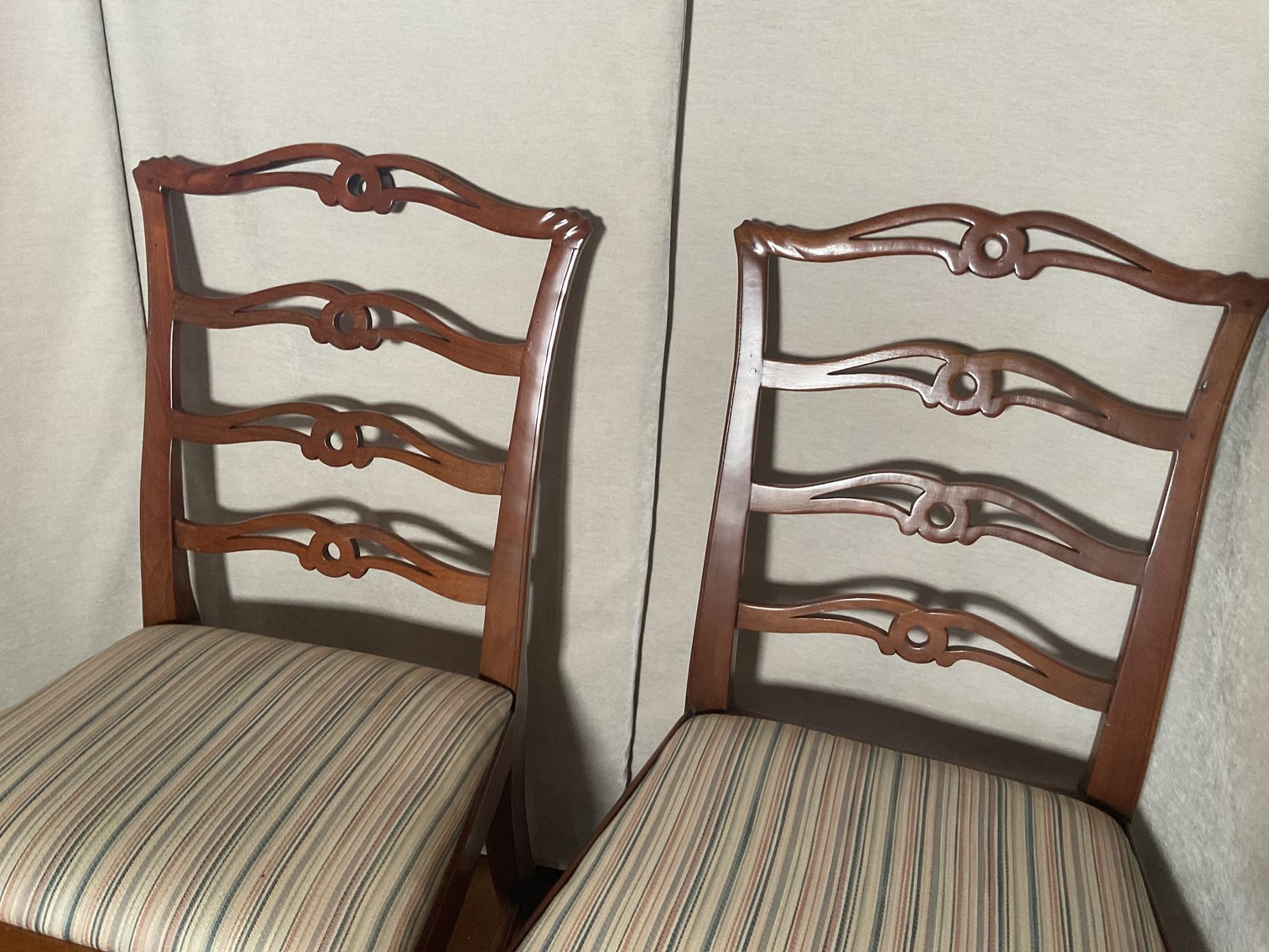 Image for Pair of Centennial Chippendale Ribbon Back Chairs