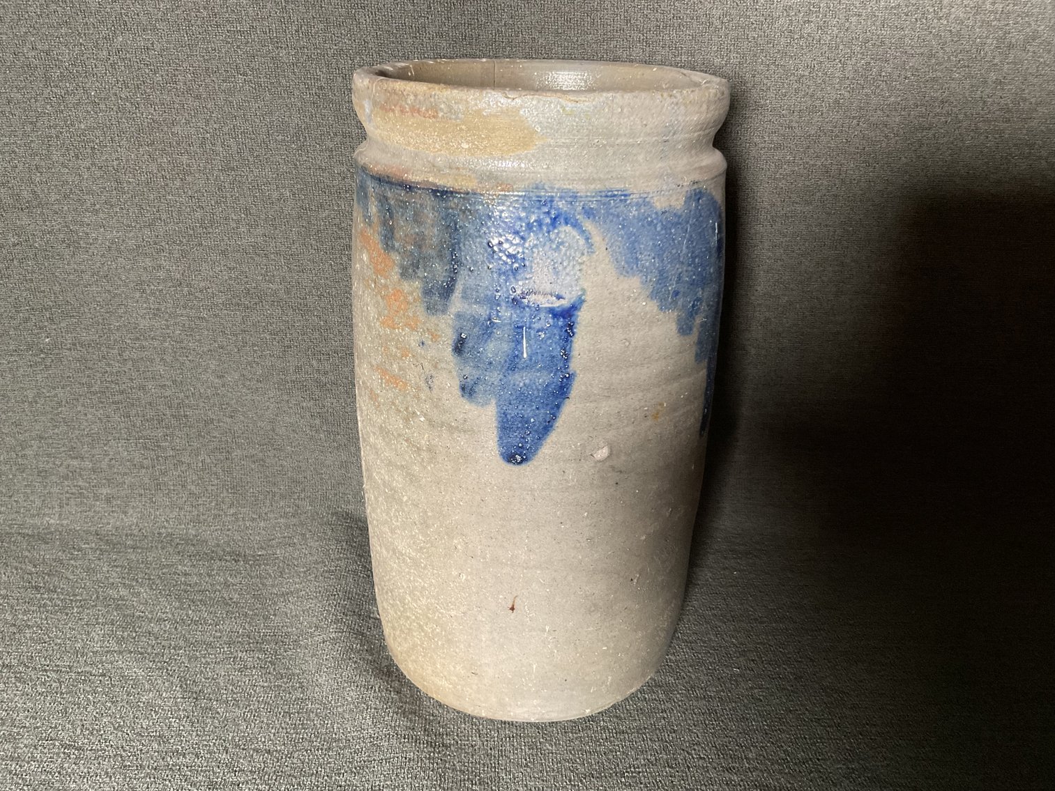 Image for Valley of Virginia Cobalt Decorated Crock 1 Gallon