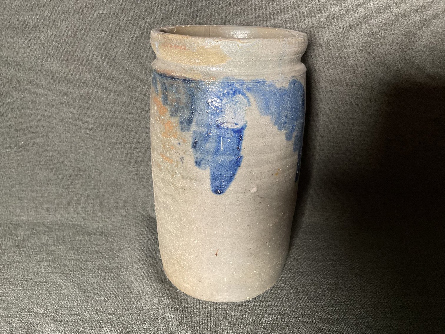 Image for Valley of Virginia Cobalt Decorated Crock 1 Gallon