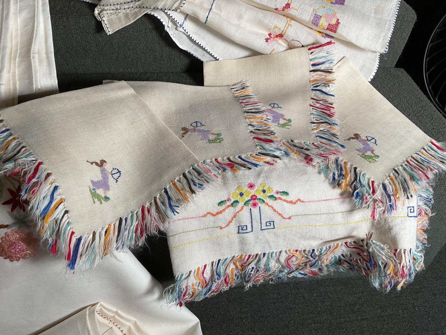Image for Vintage Linen Bridge Cloths