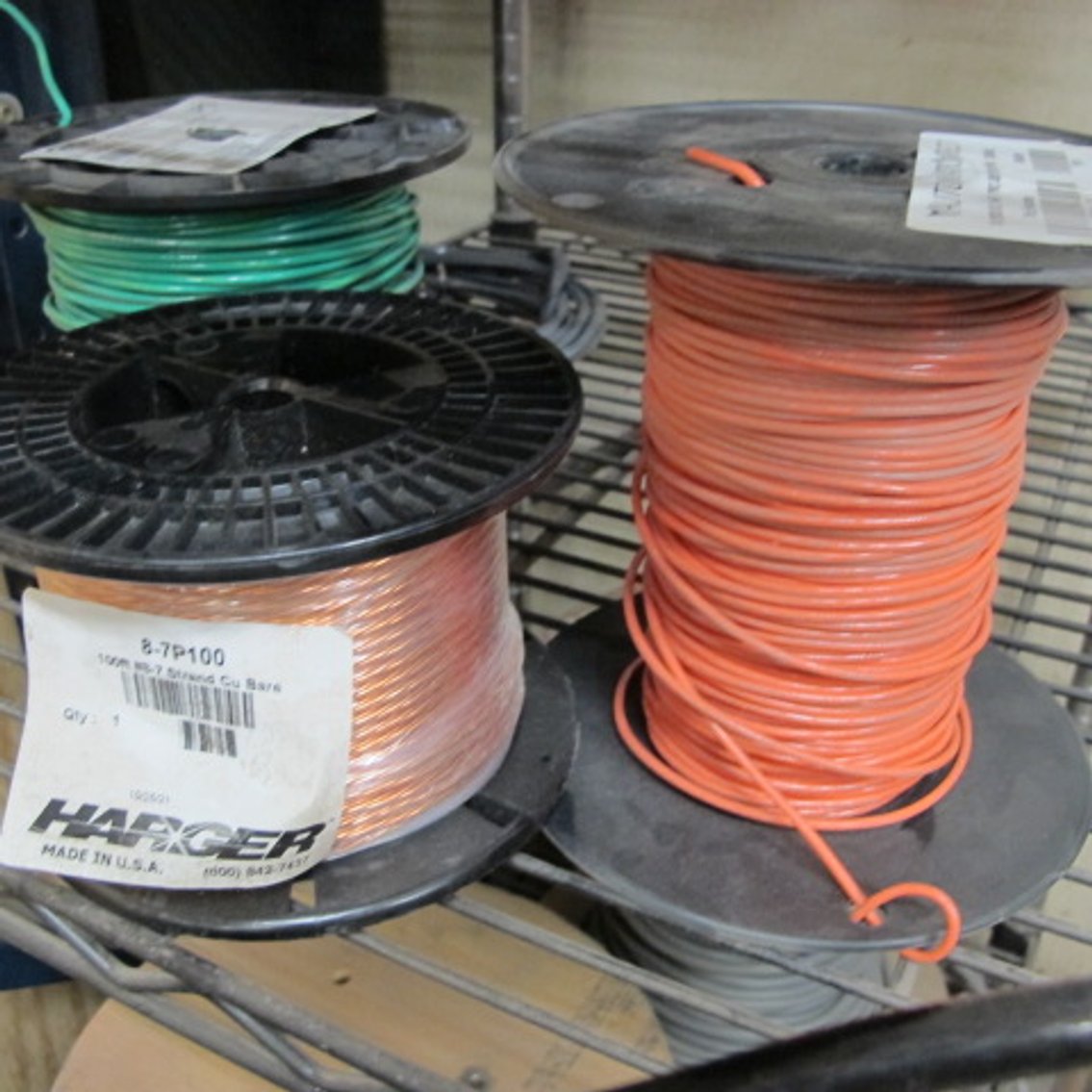 Image for Electrical Wire and Metal Shelf