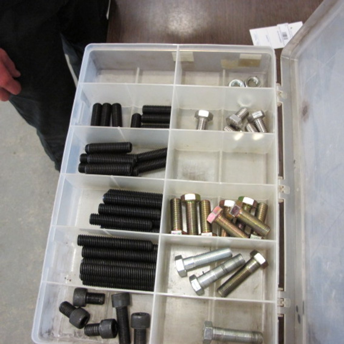 Image for Assortment of Hardware in Plastic Bins