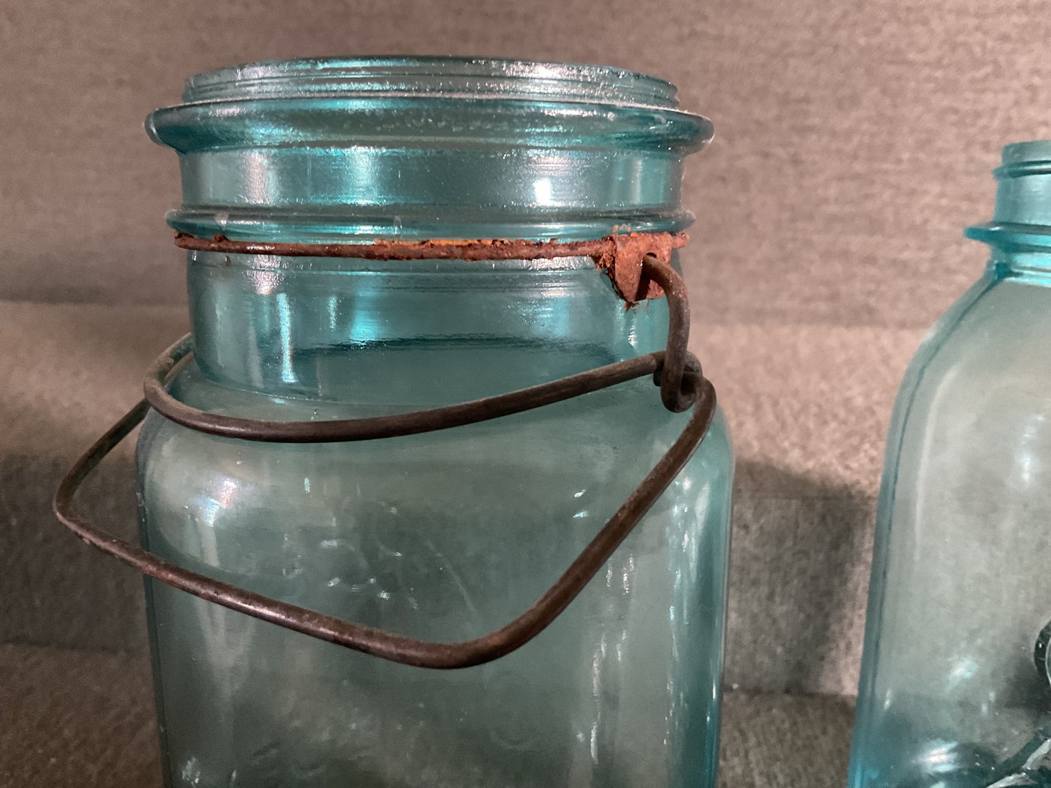 Image for Two Ball Blue Fruit Jars