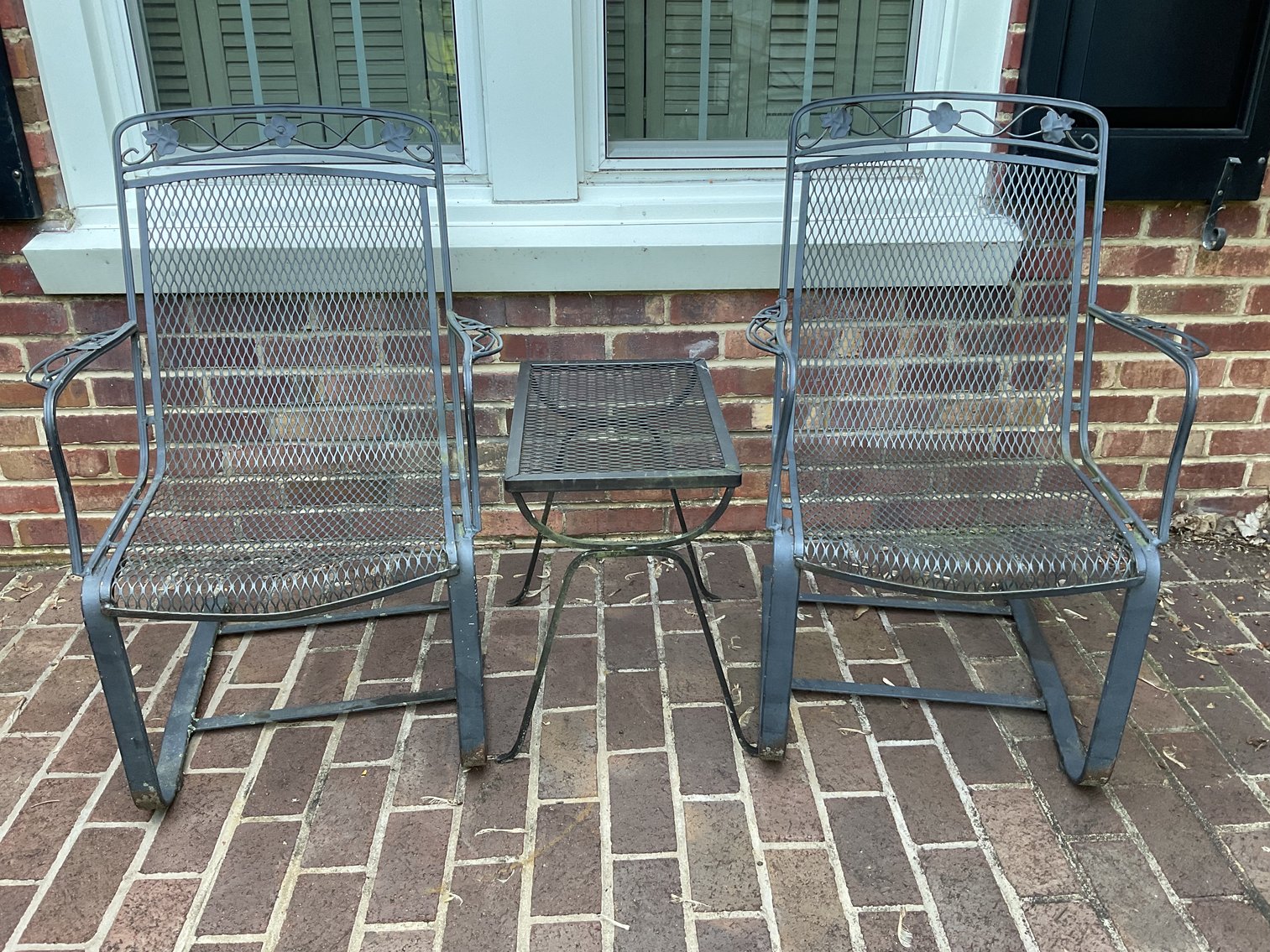 Image for Wrought Iron Patio Chairs and Table