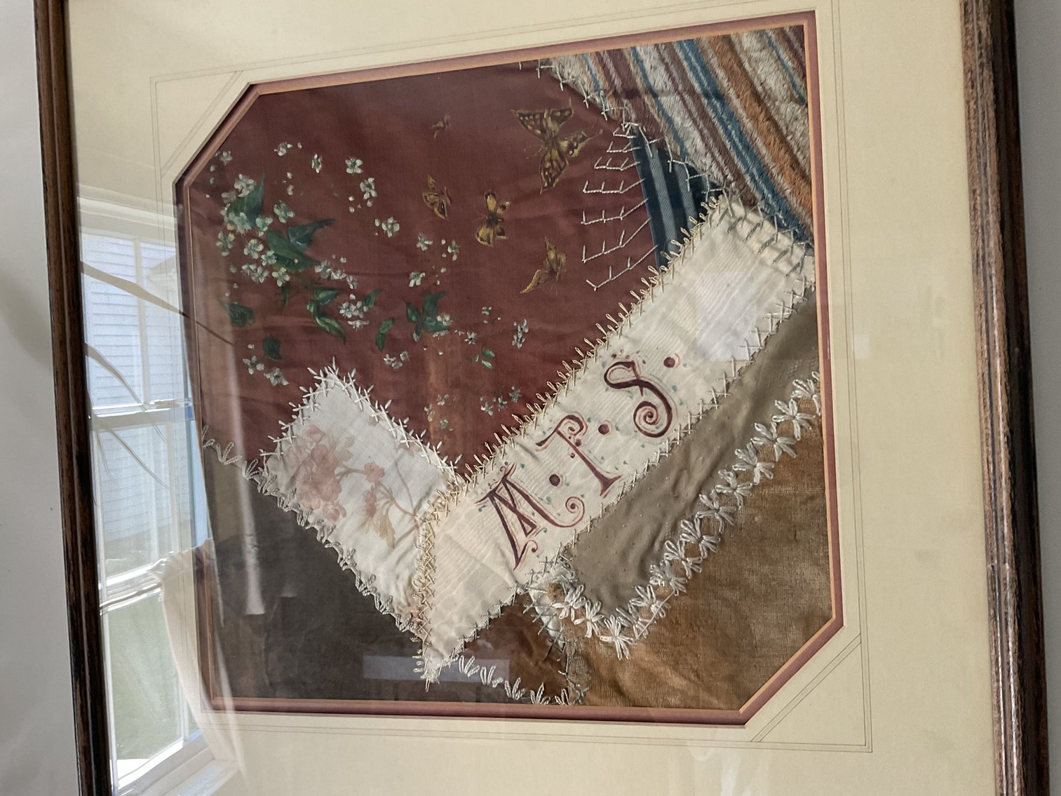 Image for Framed Crazy Quilt by Margaret Preston Staley