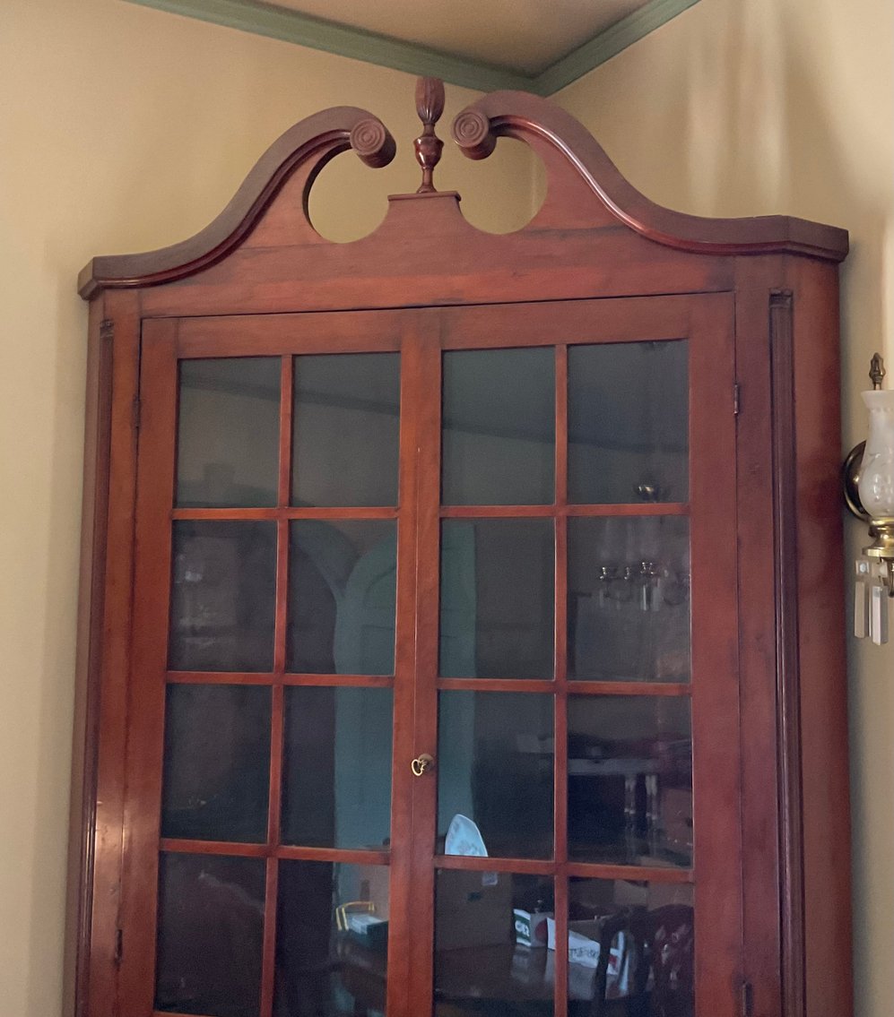 Image for Hand Made Mahogany Corner Cabinet