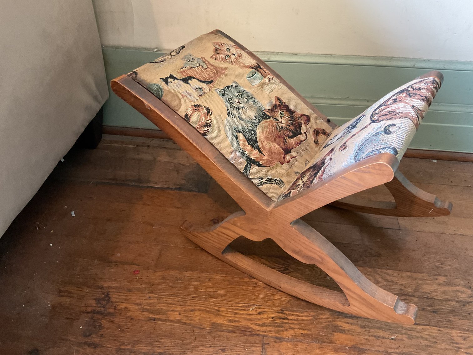 Image for Reproduction Victorian Rocking Foot Stool