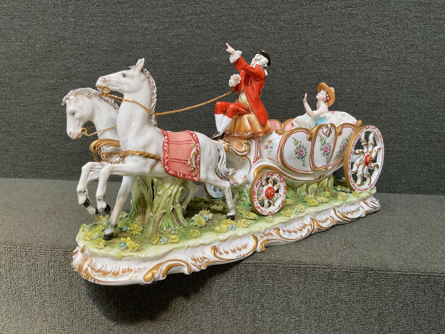 Image for Capodimonte Tiche “Carriage” Figurine