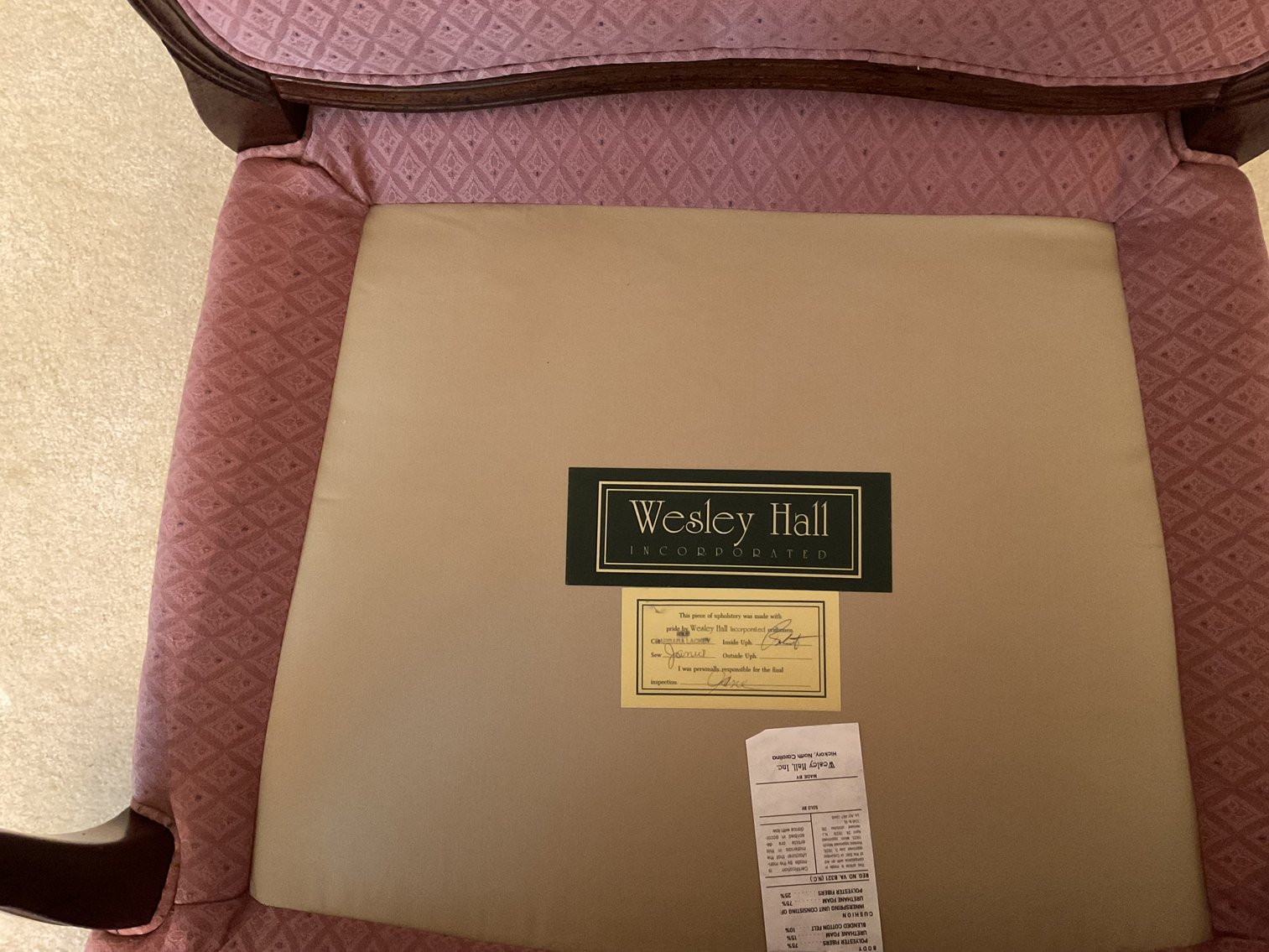 Image for Wesley Upholstered Chair