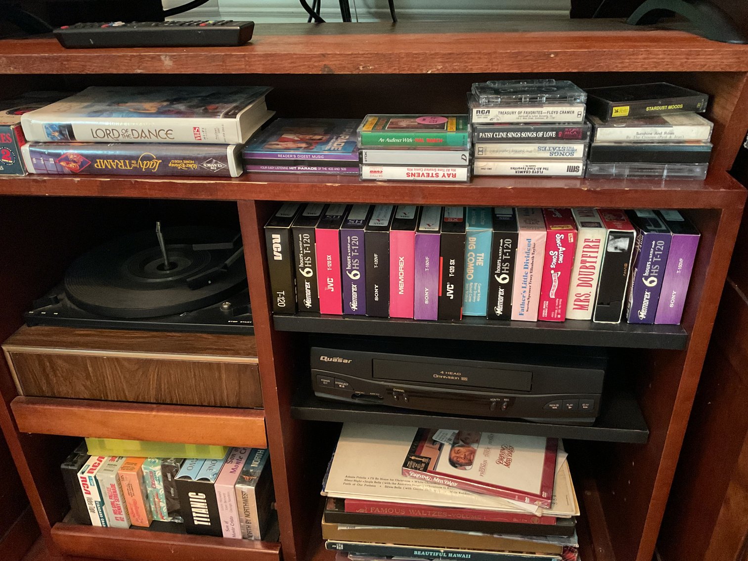 Image for Entertainment Center with Contents