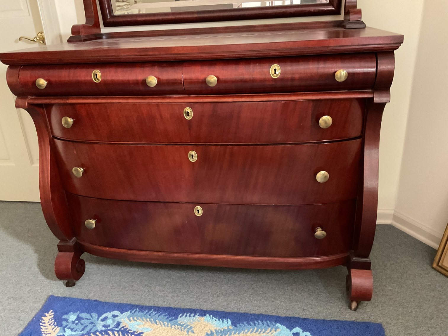 Image for Empire Style Mahogany Veneered Dresser
